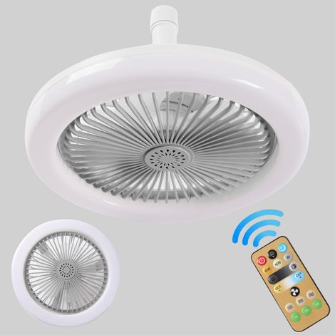 Ventilateur De Plafond Avec Lumiere - 3 Modes Independants - Reglage De Luminosite Et Couleur - Diffuseur Dhuile Essentielle - Pour Petite Piece - 1 Unite (1/5)