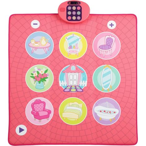 COSTWAY Tappeto da Ballo per Bambini, Tappeto Musicale con 9 Suoni di Tastiera e 9 Canzoni Demo, Display del Punteggio e Volume Regolabile, Regalo per Bambini 1+ Anno (1/5)