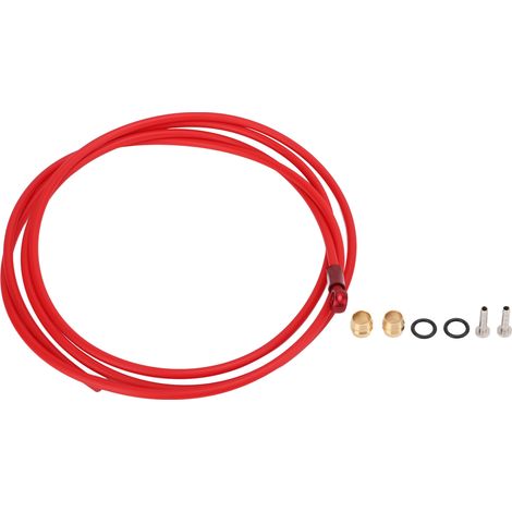 Kit de durites de frein à disque hydrauliques pour VTT de 2 mètres, avec embout olive et raccords, compatible avec XTRRed (1/5)