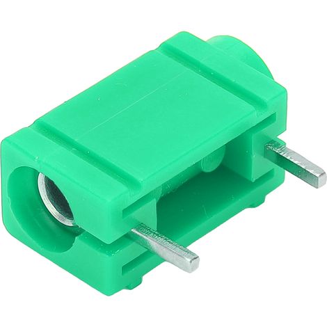 5 fiches banane 4mm nickelé laiton, connecteur professionnel pour panneau PCB, accessoire multimètre vert, lot de 5 (1/5)
