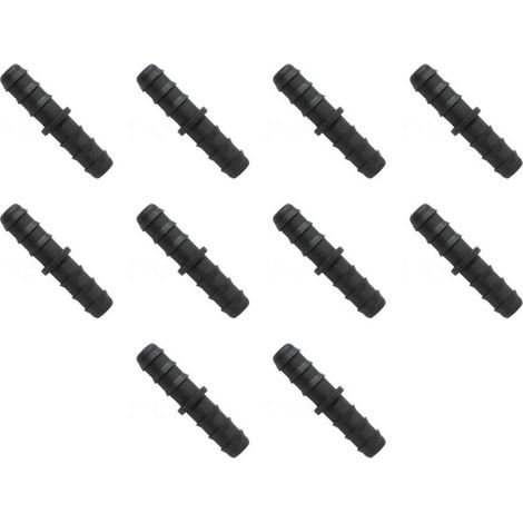 ENLACE 20MM GOTEO NEGRO PACK X 10  ACCESORIO DE GOTEO IMPRESCINDIBLE PARA CUALQUIER INSTALACION DE RIEGO POR GOTEO UTIL PARA UNIR DOS TUBOS DE 20MM PACK 10 UNIDADES  OFERTA EXCLUSIVA