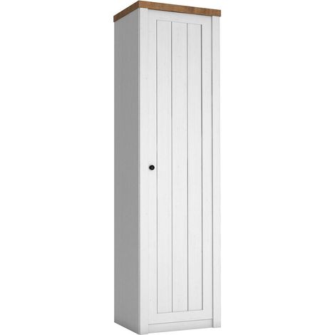 Estantería Ferdore 145 , Cerrable, Aglomerado laminado, MDF, Número de puertas: 1, Número de cajones: 0, 196x50x43cm (1/3)