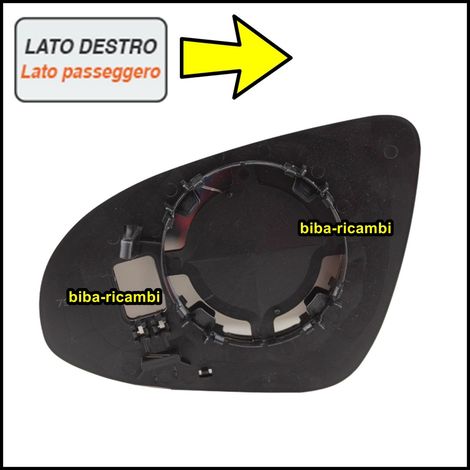 Piastra vetro specchio citroen c1 ii lato dx-passeggero artB-014