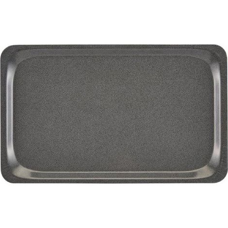 Plateau rectangulaire (L)530 x (P)320 mm empilable, coloris charbon