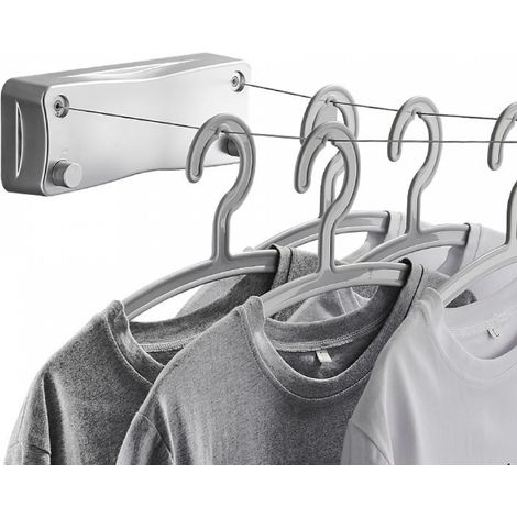 Corde Linge Retractable 5.2m Double Argent Balcon (1/3)