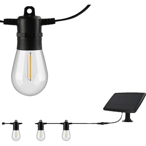 Luci a stringa solari, con telecomando e design impermeabile. (1/2)