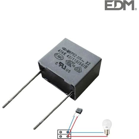 Blíster EDM con 5 Condensadores para Bombilla LED