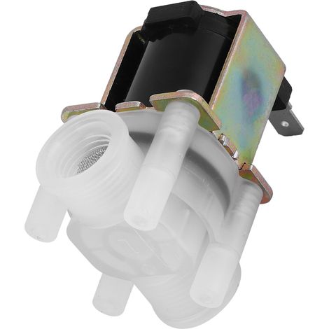 Électrovanne G1/4 pouce NC en plastique, normalement fermée, vanne d'entrée d'eau, 220 V CA (1/5)