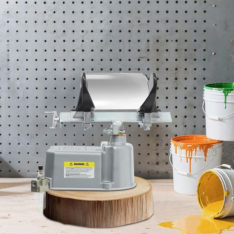 Pneumatic Paint Shaker, Pneumatic Paint Shaker with Adjustable Clamp, Mixed Left And Right Oscillation 700RPM Air Powered Paint Can Shaker for Automotive Paints, Nail Polish, Inks (1/5)