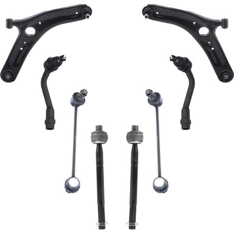 KIT BRACCIO OSCILLANTE 8 PEZZI COMPATIBILE CON KIA VENGA (YN) 1.6 CRDi 115 02.2010 - 03 / Kit Sospensione Completo OE/OEM / Bracci Oscillanti + Testine Sterzo / Sostituzione Diretta OEM