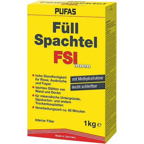 Pufas Füllspachtel innen 1kg 3002000
