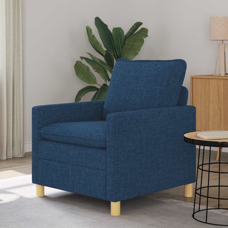 vidaXL Canapé Bleu 76 x 81 x 87,5 cm Tissu (1/5)