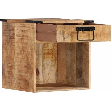 Maison Exclusive - Comodino 40x30x37 cm in Legno Massello di Mango (1/5)