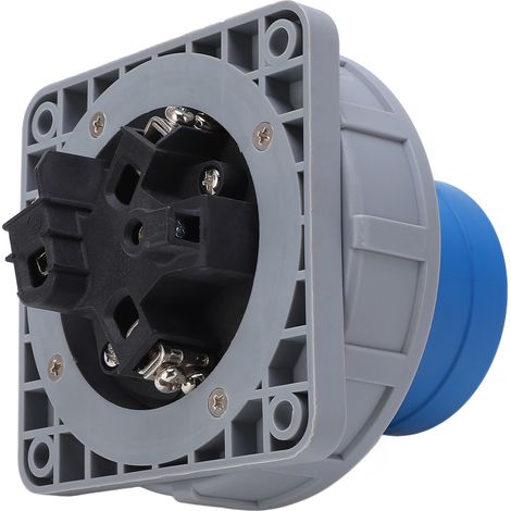 Prise industrielle à 3 broches 63A, étanche IP67, 2P + E, anti-poussière, pour électricité et aéroport (1/5)