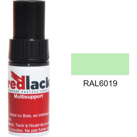 Flacon de retouche 9 ml – RAL 6019 – Vert blanc – Brillant – multisupport – Redlack