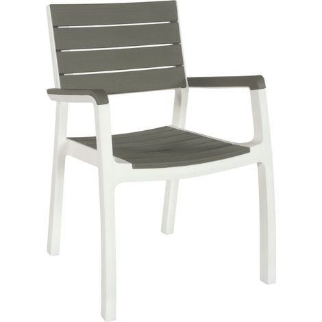 Fauteuil de résine de jardin avec keter harmonie en bois à latte à latte (1/7)