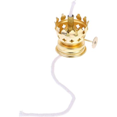 Kerosene lamp holder iron gold-plated oil lamp holder adjustable kerosene lamp base