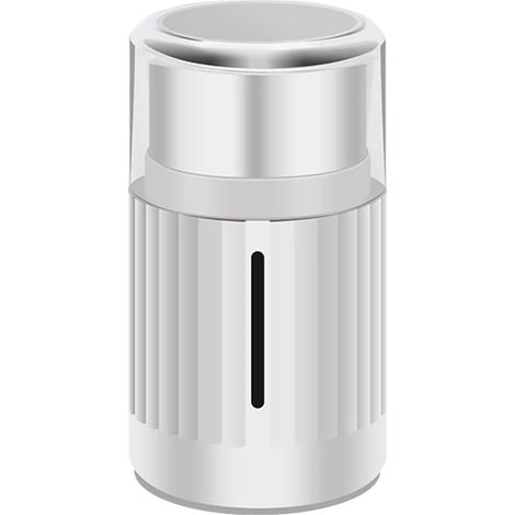 Moulin à café électrique en acier inoxydable blanc, pour grains de café, avec broyage pratique pour espresso, café filtre, à la maison, au bureau et en voyage.-AquaForge (1/5)