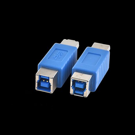 USB 3.0 High Speed Übertragungsverlängerungsstecker, quadratischer Portadapter für USB B Buchse auf B Buchse Drucker (1/5)