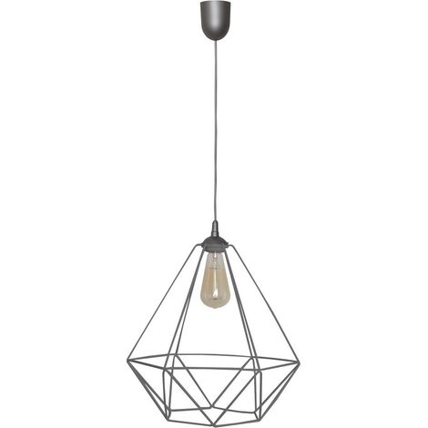 Helam KARO Plafonnier Wire Frame Gris 35cm