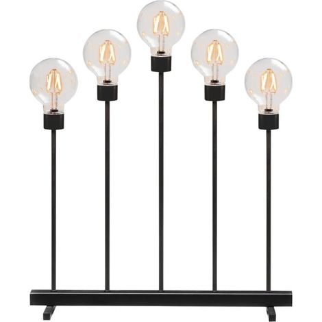 Konstsmide LED Leuchte gebogen dimmbar 5 runde Globes & 10 Dioden bernstein (1/3)
