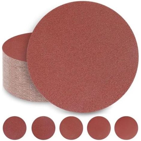 Disques De Ponçage 180 Mm 10 X 40/60/80/120/240 Grain 180 Mm Disques Abrasifs Pour Ponceuse Cloison Sèche Ponceuse Girafe (50 Disques) (1/5)