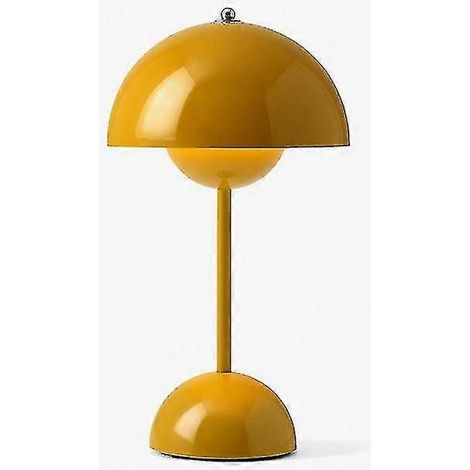Veilleuse champignon nordique - Lampe de table LED en forme de bouton de fleur, lampe de chevet USB pour chambre nuptiale, bureau, chambre à coucher - Décoration moderne et épurée ZY (1/5)