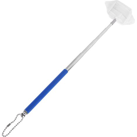 Épuisette télescopique en acier inoxydable et nylon, pêche poissons crevettes, accessoires aquarium, outil bac à poissons (1/5)
