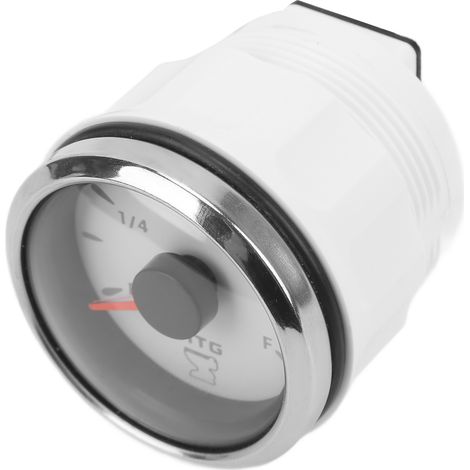 Manomètre à aiguille 2 pouces pour eaux usées, signal 0-190 Ω, rétroéclairage, étanche IP67, pour bateaux et yachts, cadran blanc. (1/5)