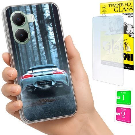 Funda para Xiaomi Poco X7 Pro 5G con cubierta trasera para fotos y cristal 9H. (1/5)