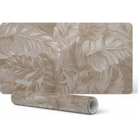 Tapete de juego resistente con hojas de estilo delicado, 120 x 60 cm.