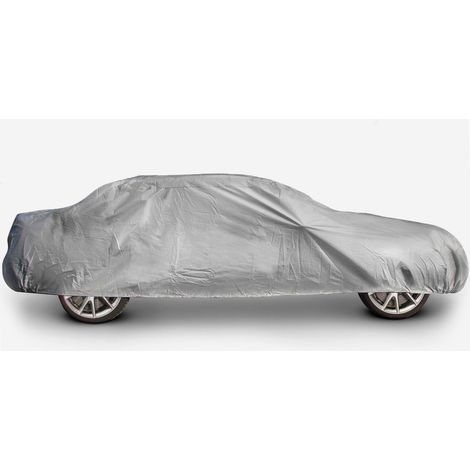 Werka Pro – Housse de protection doublée pour voiture berline – PEVA 100% étanche – Résistance de -15°C à +50°C – Élastiques de maintien