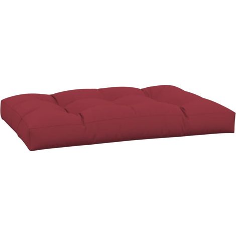 Maison Exclusive - Palettenkissen Weinrot 120x80x12 cm Stoff