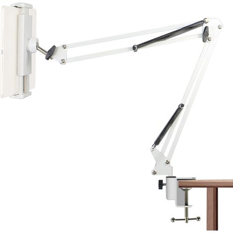 Support de téléphone pour bras de bureau, support Flexible avec Clip réglable, support paresseux de table de chevet, Compatible avec tablettes de 4 à 12.9 pouces (1/5)