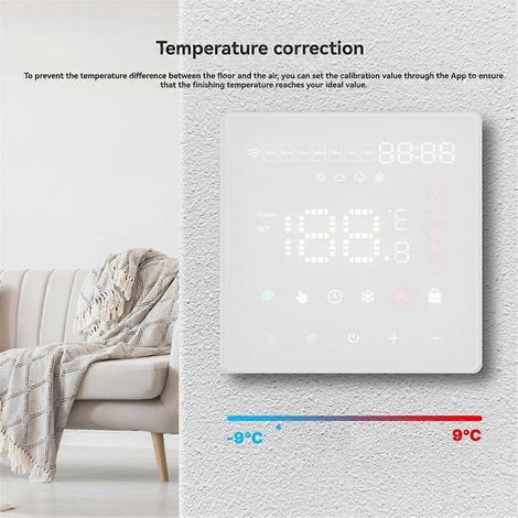 Tuya WiFi Smart-Thermostat für wasserbasierte Fußbodenheizung, programmierbarer Temperaturregler, kompatibel mit Smart-Home-Systemen (1/5)