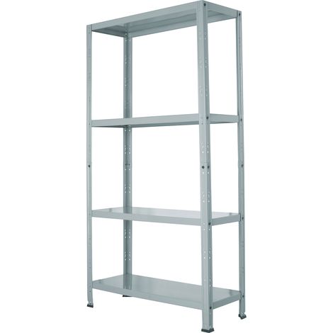 Scaffale in Metallo 4 Ripiani 75x30x145 cm Grigio Nuvolato (1/2)