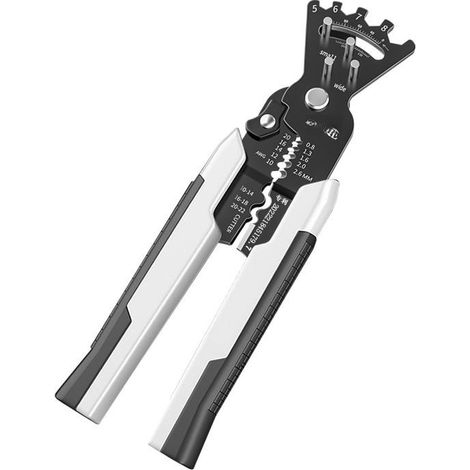 Pince électricien pliante multifonction – Dénude, tire, coupe, presse, plie câble – Lot 100 pièces – 230 g – Gain de place