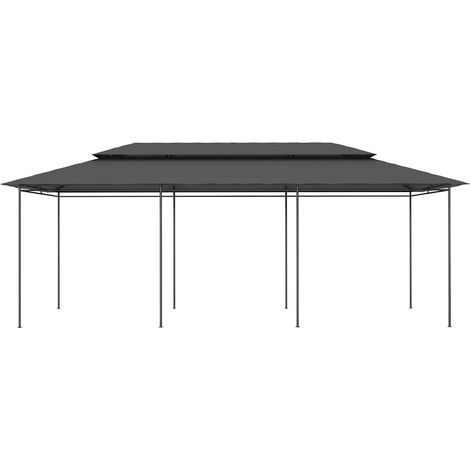 Tonnelle Barnum de Jardin, Pavillon, Pergola, Tente de jardin, 600x298x270 cm Anthracite OIB9904E (1/5)