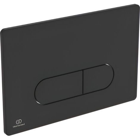 Ideal Standard Oleas P1 Pneumatic Dual Flushplate - Black