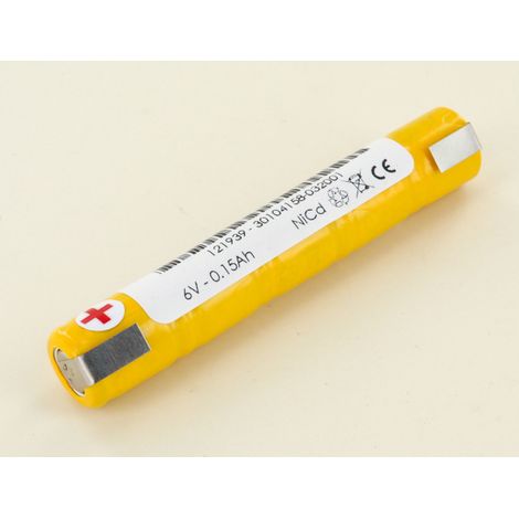 Tipo de batería Saft 6V 5 VRE 1/3 AA Stick NiCd