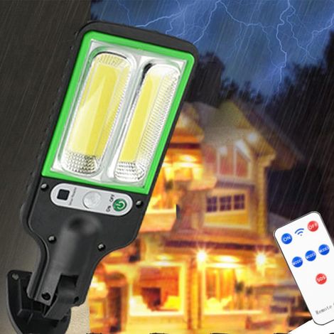 Lampes étanche d'extérieur à 78LED, avec télécommande et 3 Modes, solaires IP65, avec capteur de mouvement, lampes à énergie solaire (1/5)