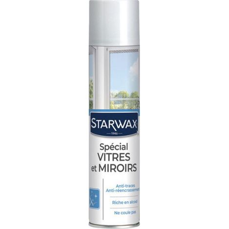 Bombe dégraissant vitres - spécial anti-traces avec alcool - 400 mL (1/4)