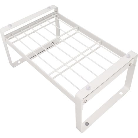 Étagère de rangement pour bouteilles d'eau à plusieurs niveaux, empilable, en fer, gain de place, pour meuble de cuisine ou réfrigérateur.