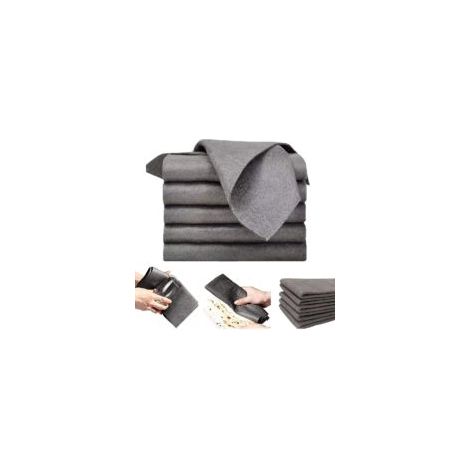 Set di 5 panni per la pulizia spessi e magici, panni multiuso in microfibra, panni per la pulizia in microfibra riutilizzabili che non lasciano aloni (30 x 30 cm) H221 - Crezuo