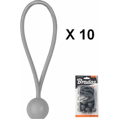 Tendeur a boule gris 15cm pour bâche et toile (blister de 10pieces) (1/2)