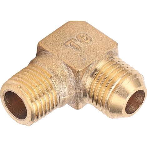 Coude à angle droit en laiton pour compresseur d'air, adaptateur fileté à 90°, 13 x 14 mm (1/5)