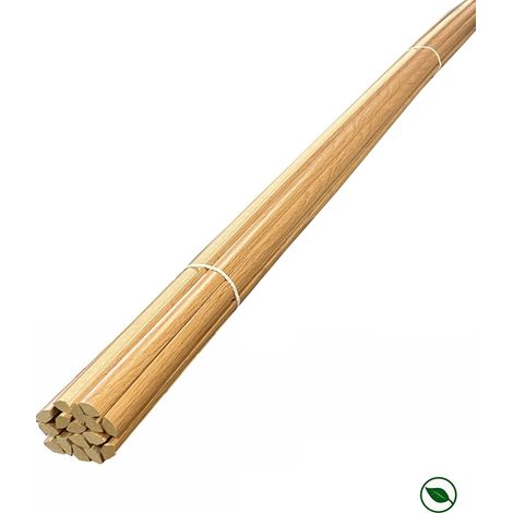 Forestea – Lot de 16 quarts de rond MDF revêtus chêne clair 2400 x 14 x 14 mm – Finition lisse pour transitions mur/sol – PEFC 70% (1/2)