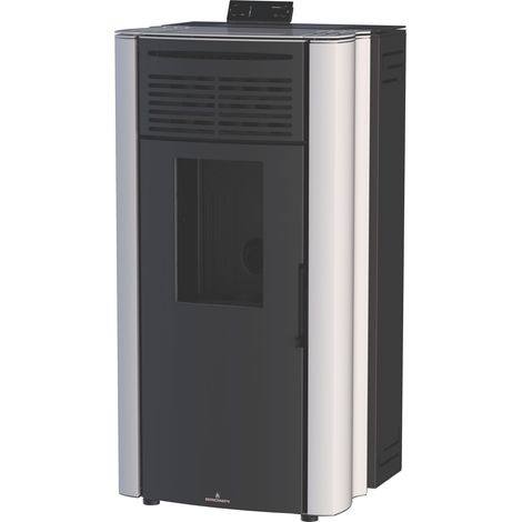 BRONPI - Estufa de Pellet Color Marfil Modelo CORAL-MF de 13 kW (1/5)
