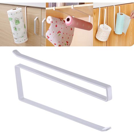 Distributeur mural en fer pour rouleau d'essuie-tout, support suspendu pour armoire de cuisine, porte-papier ménager