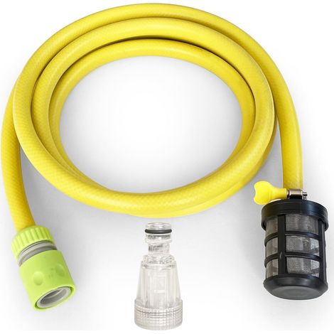 Tuyau d'aspiration 3M avec raccord rapide et filtre pour nettoyeur haute pression Kärcher K2-K7 Serie & Bosch AQT Serie
